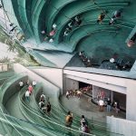 Reflections at the entrance to the Saudi Arabia Pavilion at Expo 2020 Dubai by Pete Bracey photography
