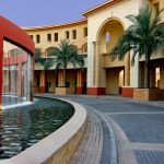 Fountain at Knowledge Village, Dubai for Cracknell Landscape Architects by Pete Bracey Photography