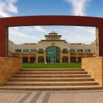 Central Plaza panorama at KNowledge Village in Dubai, UAE